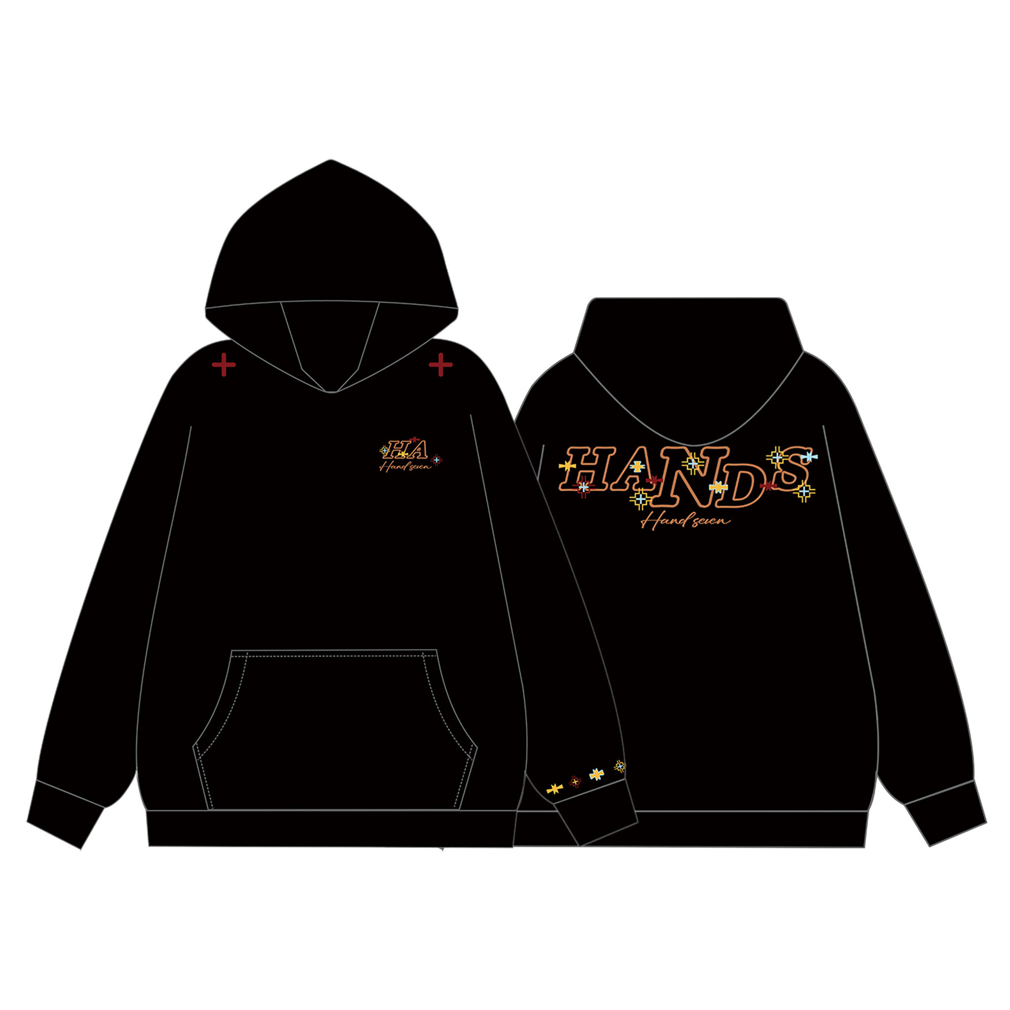 HandSeven宽松休闲情侣潮牌外套