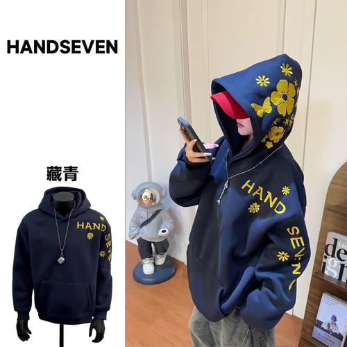 HandSeven常规宽松ins风花卉刺绣