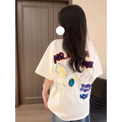 短袖欧若风常规刺绣男女通用