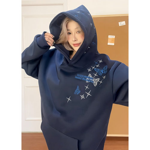 HandSeven秋冬季设计感宽松帽衫