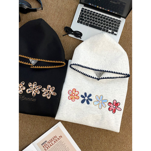 HandSeven美式潮牌重工刺绣卫衣