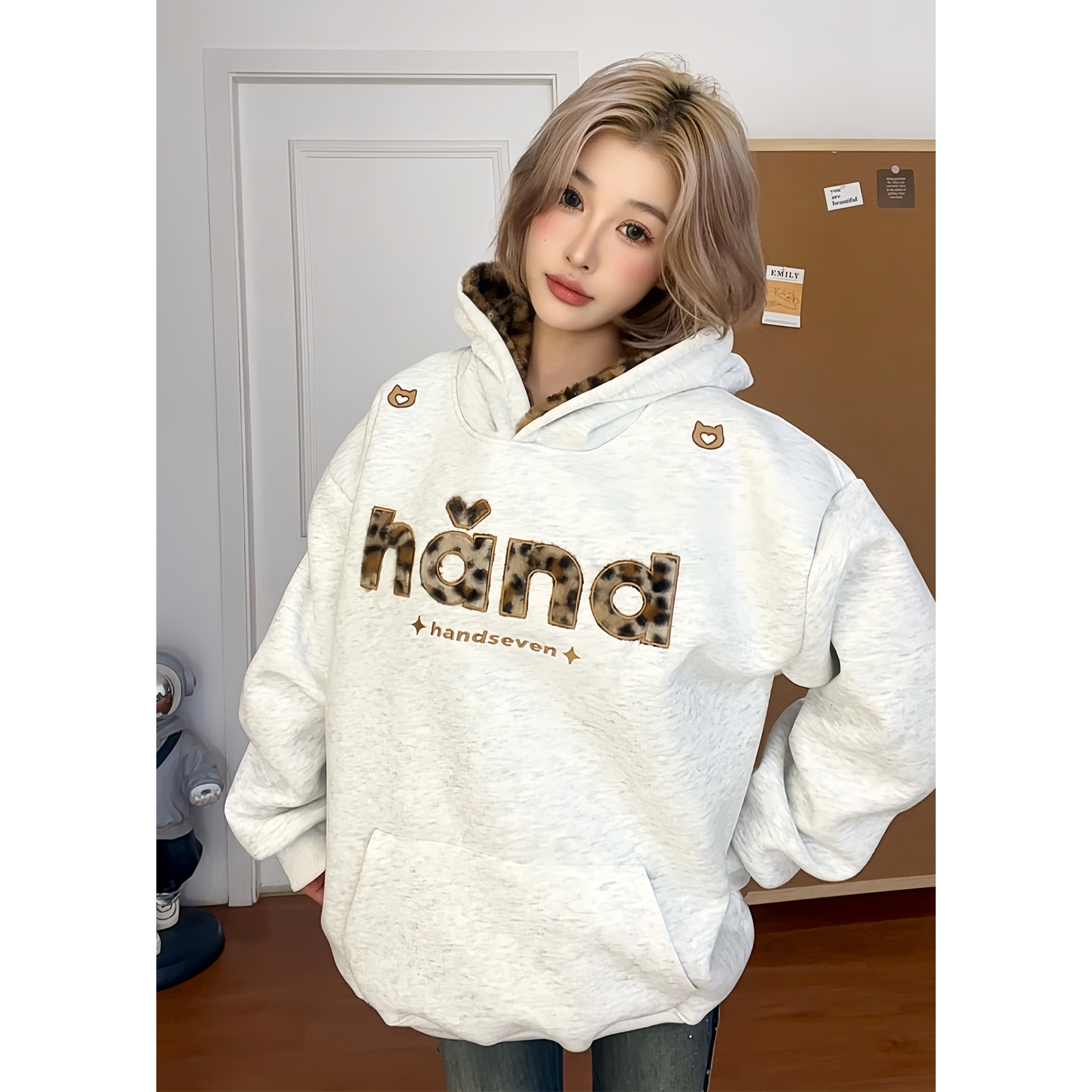 HandSeven韩系宽松慵懒风外套潮