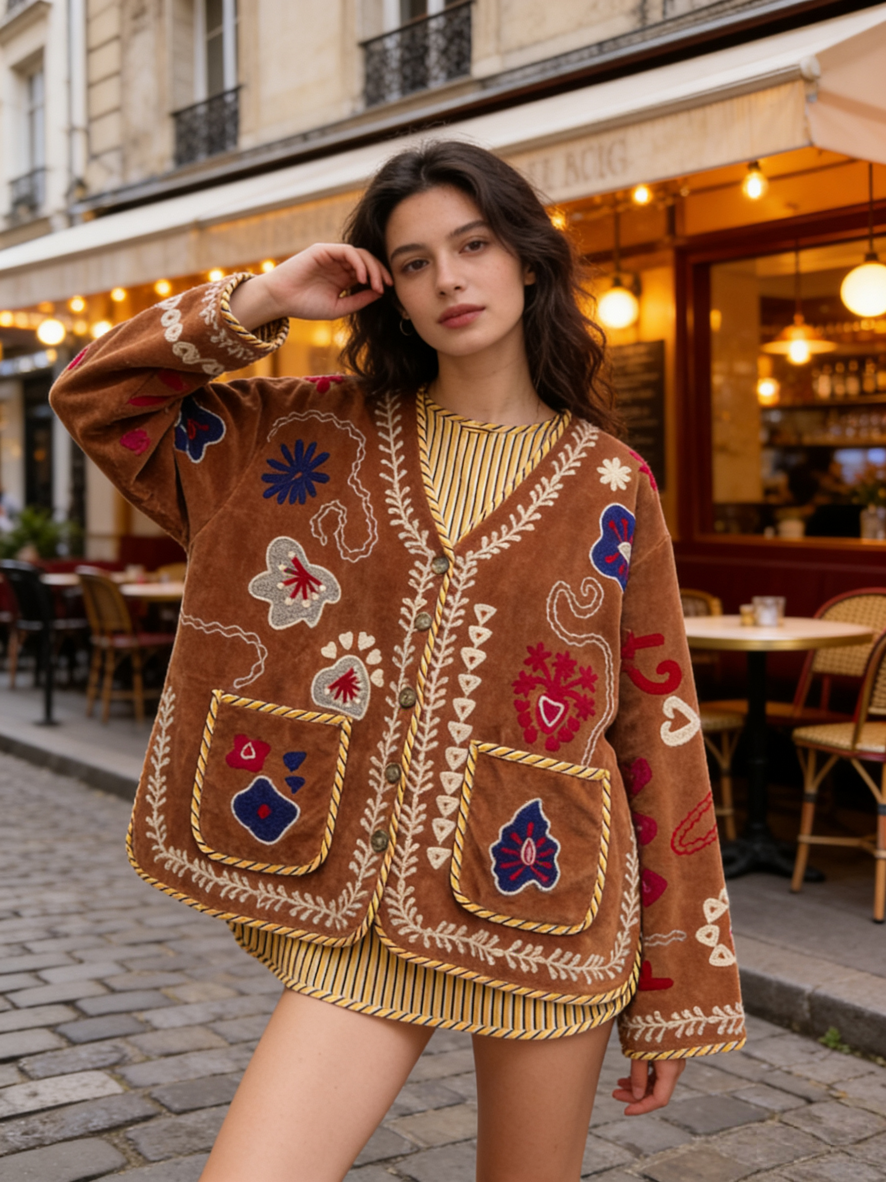 夏萨珑！印度进口法式小众26秋冬suzani刺绣天鹅绒夹克高密度外套,女装/女士精品,短外套,淘宝优惠券,粉丝福利购,淘宝优惠卷