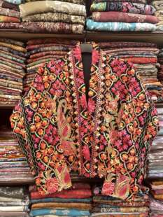 夏萨珑 小众秋冬克什米尔手工水煮羊毛异域风情外套 印度进口法式