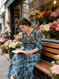 ｛法式庄园｝夏萨珑！富家千金丹麦重工手工钉珠刺绣摩洛哥仙女裙