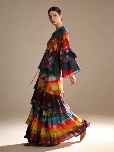 ｛游牧时光｝！泰国曼谷Thaidyes家高品质生态棉旅拍仙女重工外披