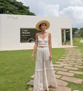 泰国曼谷Thaidyes家高品质生态棉旅拍仙女搭配套装 夏萨珑 连衣裙