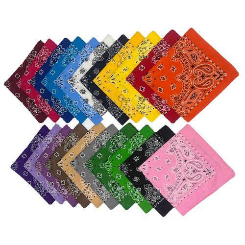 Bandana美式户外街舞全棉腰果花