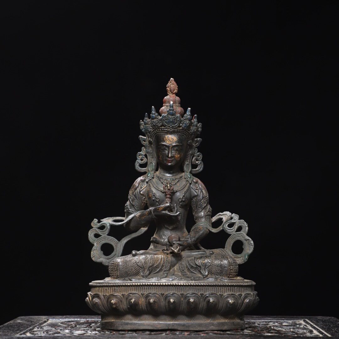 金刚萨埵菩萨神佛像藏传密宗纯铜复古家居佛堂供奉工艺品桌面摆件