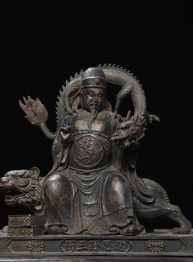 纯铜药王菩萨孙思邈神像雕塑医仙铜像医馆中医院门诊门厅药铺摆件