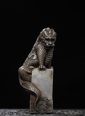 吸水兽纯铜鎏银仿古铜器年兽貔貅麒麟家居佛堂桌面装饰品桌面摆件