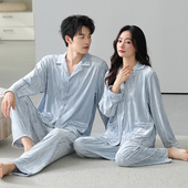 睡衣秋冬款 情侣金丝绒长袖 加绒保暖冬季 2套价 情侣家居服两件套装