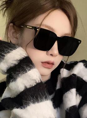 墨镜女潮级感大方框圆脸显瘦偏光防晒太阳镜男款开车眼镜