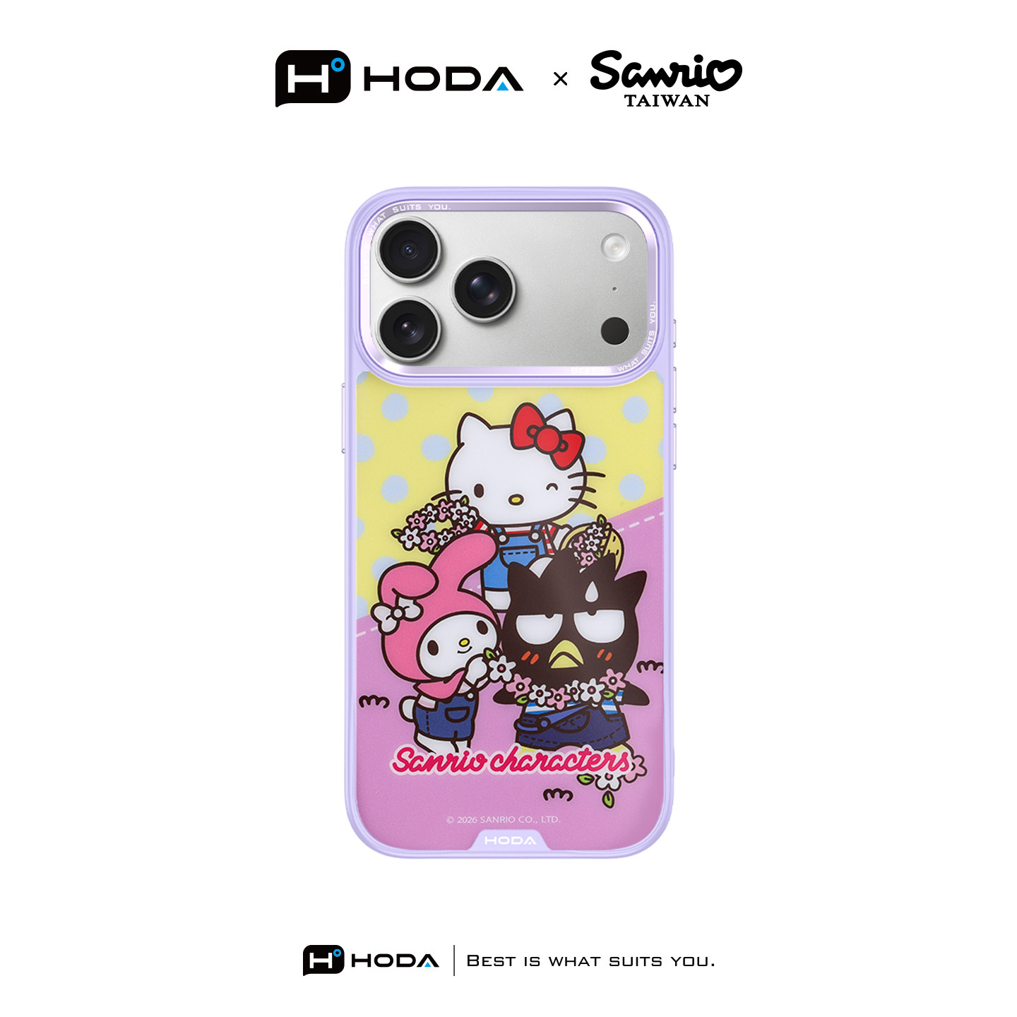 HODA好贴【三丽鸥-萌友大汇集】适用iphone17ProMax手机壳新款磁吸保护套苹果16Pro全包气囊防摔带相机按键15