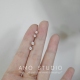 AMO 基础款 14K包金小钻珠宝感闪亮百搭耳钉精致小巧睡觉不用摘