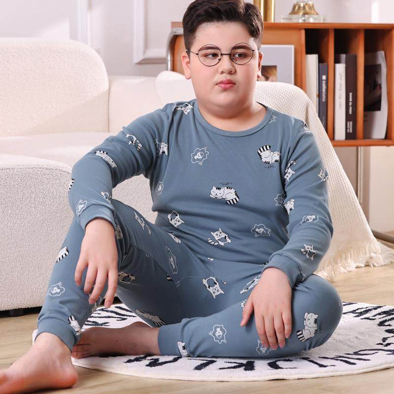 胖童内衣套装纯棉薄款男童秋衣秋裤加肥加大儿童睡衣中大童打底衫,童装/婴儿装/亲子装,内衣套装,淘宝优惠券,粉丝福利购,淘宝优惠卷