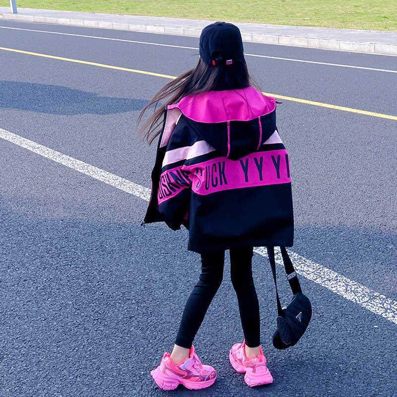 女童冲锋衣外套秋冬2025新款儿童女孩洋气加厚拼色风衣女大童冬装,童装/婴儿装/亲子装,普通外套,淘宝优惠券,粉丝福利购,淘宝优惠卷