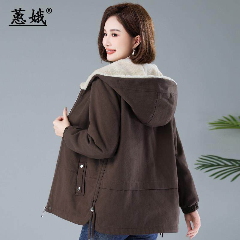 冬季派克服女加绒加厚2026新棉衣/棉服