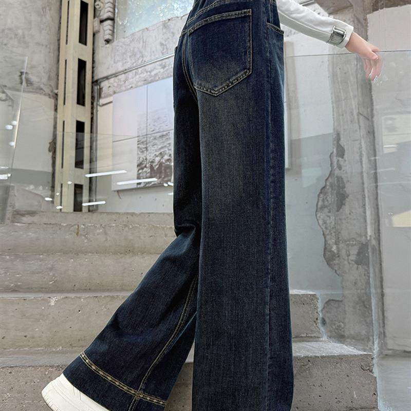 女童裤子秋冬款2025新款秋装大童刺绣压花窄版直筒儿童秋季牛仔裤,童装/婴儿装/亲子装,裤子,淘宝优惠券,粉丝福利购,淘宝优惠卷