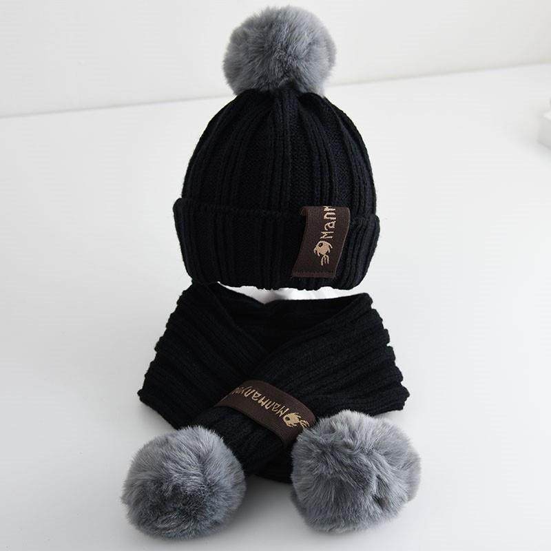 儿童护耳毛线帽儿童炸街帽子秋冬男童加绒护耳帽痞帅围巾一体套装,服饰配件/皮带/帽子/围巾,帽子,淘宝优惠券,粉丝福利购,淘宝优惠卷