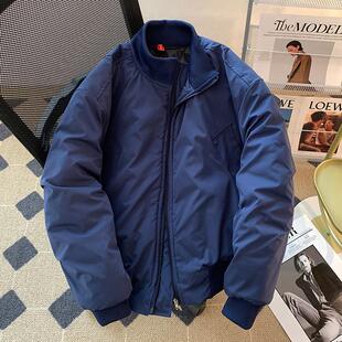 冬季立领棉衣外套男短款加厚保暖宽松休闲潮牌日系复古青少年棉服