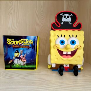 正版海绵宝宝深海大冒险电影造型杯SpongeBob造型水杯爆米花铁桶
