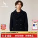 商场同款 毛呢大衣时尚 哈吉斯hazzys冬季 男士 休闲外套男潮 新品
