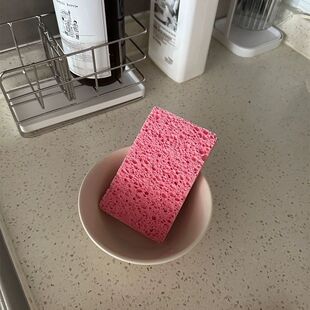 韩国刷碗海绵擦魔力擦加厚木浆海绵海面擦海绵清洁丝百洁布