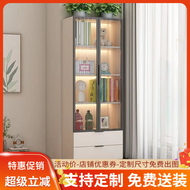 实木飘窗书柜收纳柜阳台收纳柜矮柜窗台转角柜卧室家用书架置物柜