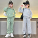洋气春秋连帽卫衣小女孩休闲卫裤 2026新款 两件套 运动套装 女童春装