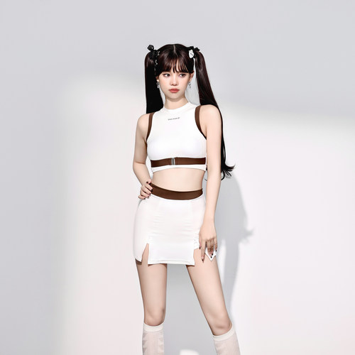 少年齐少女分体游泳衣