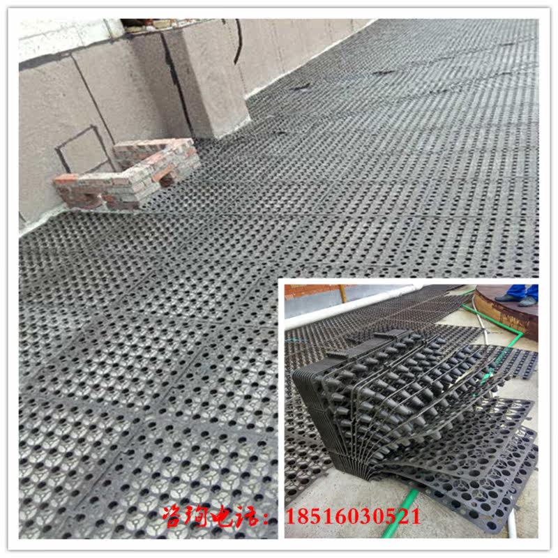 阳台隔热绿化草坪疏水板屋顶种菜室内种植HDPE蓄排水板隔离土工布