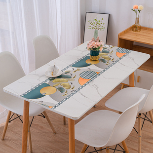 桌布 防水防油免洗餐桌垫防烫PVC茶几台布桌面垫子皮格软玻璃家用