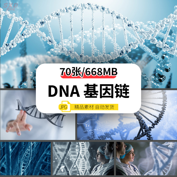 70张基因链dna高清jpg格式图片ps设计素材打包下载