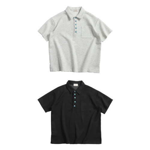 ZHIOS空气层绿松石280g翻领polo衫抗皱透气夏季短袖男女cleanfit
