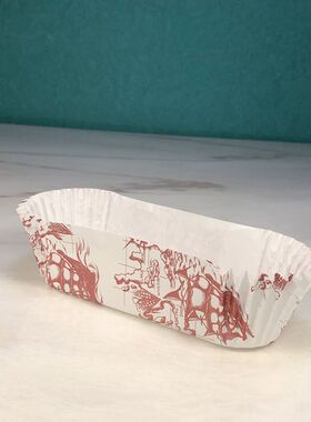 宇旺牌船形大热狗面包淋膜纸托300个耐高温烘焙糕点PET食品级材质