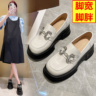 女鞋 43乐福鞋 法国 小皮鞋 大码 2026新款 加宽加肥 BILY