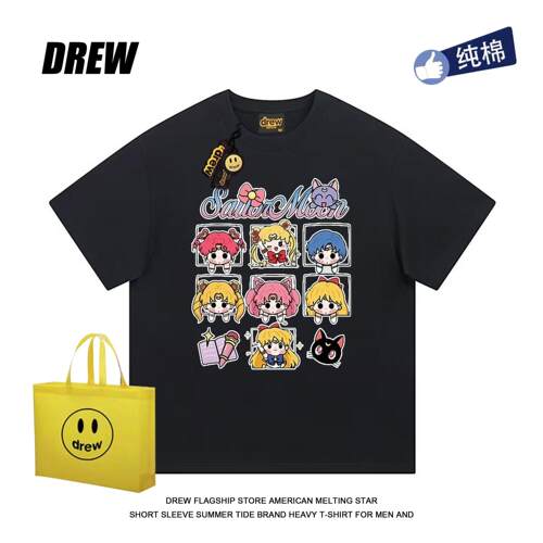 drew短袖美少女战士纯棉百搭宽松