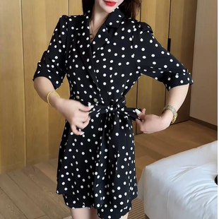 夏装慵懒风百搭别致短袖上衣半身A字裙两件套废土风女款时尚套装