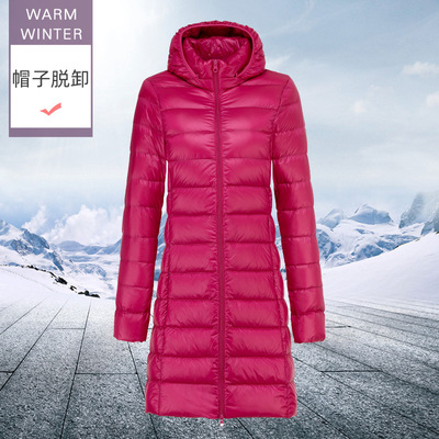 秋冬新款中长通勤羽绒服