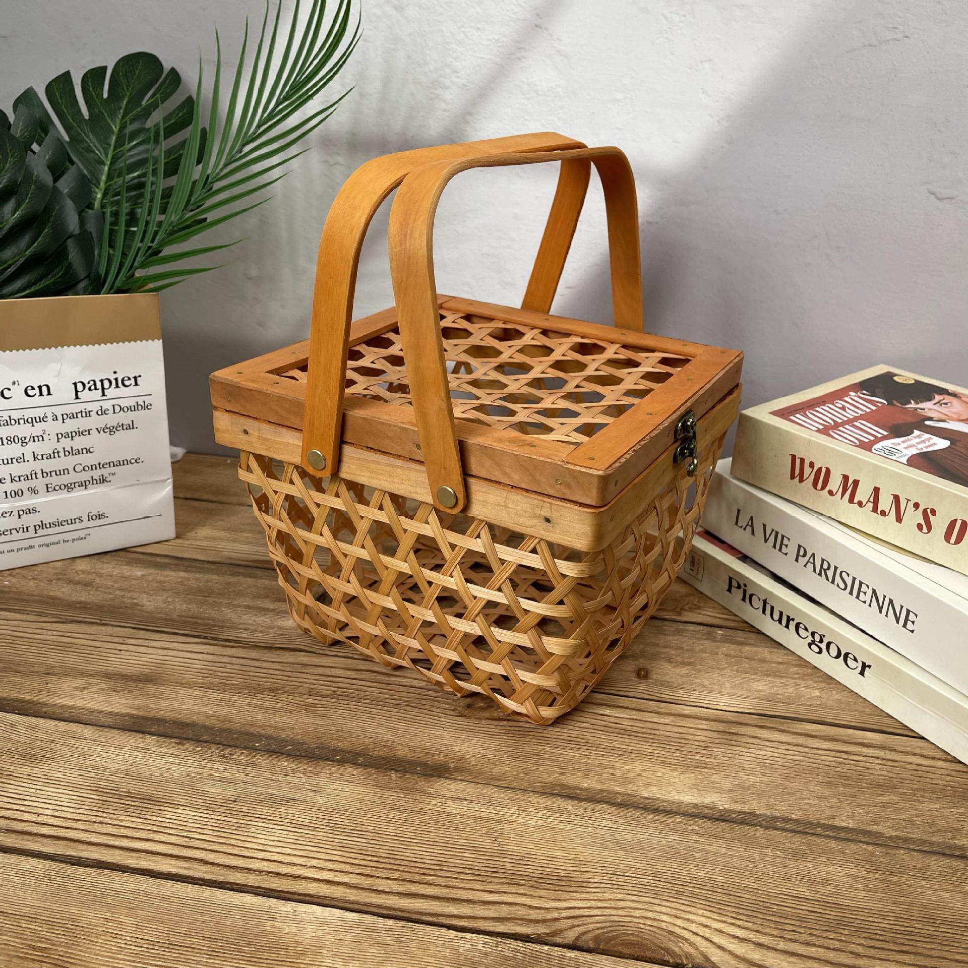 端午节镂空国风粽子礼盒包装盒创意高端绿豆糕礼品盒手提竹篮空盒