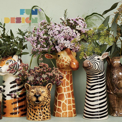 英国进口quail陶瓷动物花瓶桌面