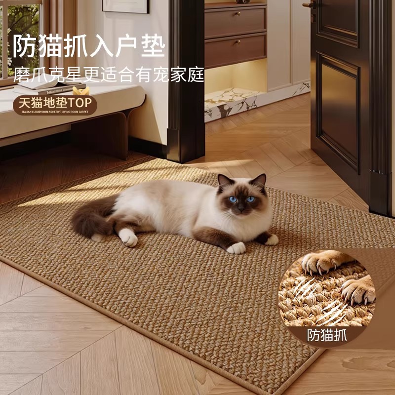 猫抓地垫猫窝一体地毯垫子防猫抓大号四季通用耐磨不掉屑保护沙发