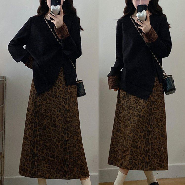 实拍大码女装2026春季新款胖mm不规则开叉显瘦上衣半身裙两件套,女装/女士精品,大码套装,淘宝优惠券,粉丝福利购,淘宝优惠卷