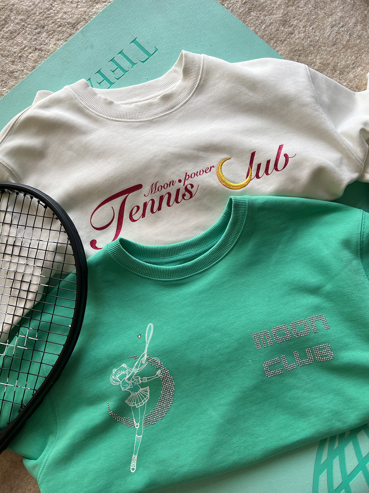 DUO智仙生 moon club美少女网球俱乐部烫钻花体字卫衣,女装/女士精品,卫衣/绒衫,淘宝优惠券,粉丝福利购,淘宝优惠卷