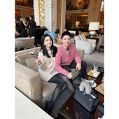 DUO智仙生 黑标 古早滑雪女孩小香风毛呢外套和半裙套装