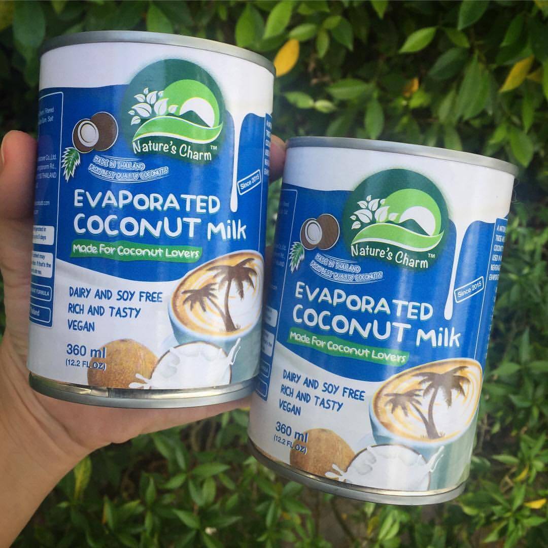 泰国椰子淡奶生酮纯素食咖啡奶茶淡椰浆evaporated coconut milk
