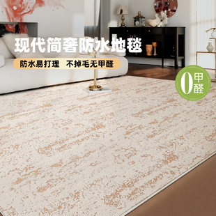 免打理可擦洗高级感 客厅地毯极简沙发茶几毯防水防污耐脏2025新款
