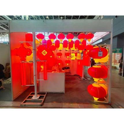 LED中国结挂件户外路灯杆太阳能发光中国结路灯节日装饰灯灯笼