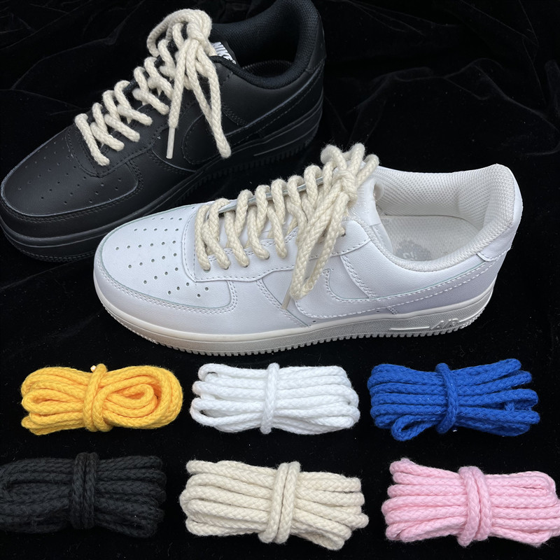 球鞋彩色麻绳鞋带配饰